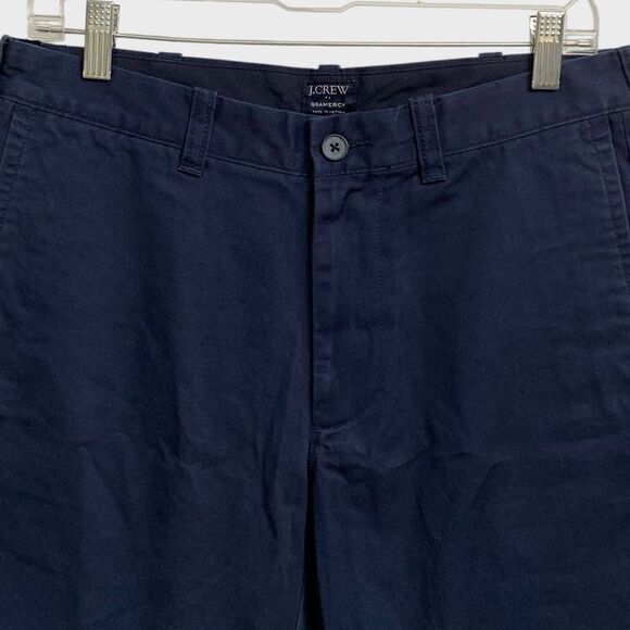 NWT J. Crew Flat Front Chino Gramercy Shorts Men's Sz 31W Navy Blue Summer Prepp - Picture 8 of 16